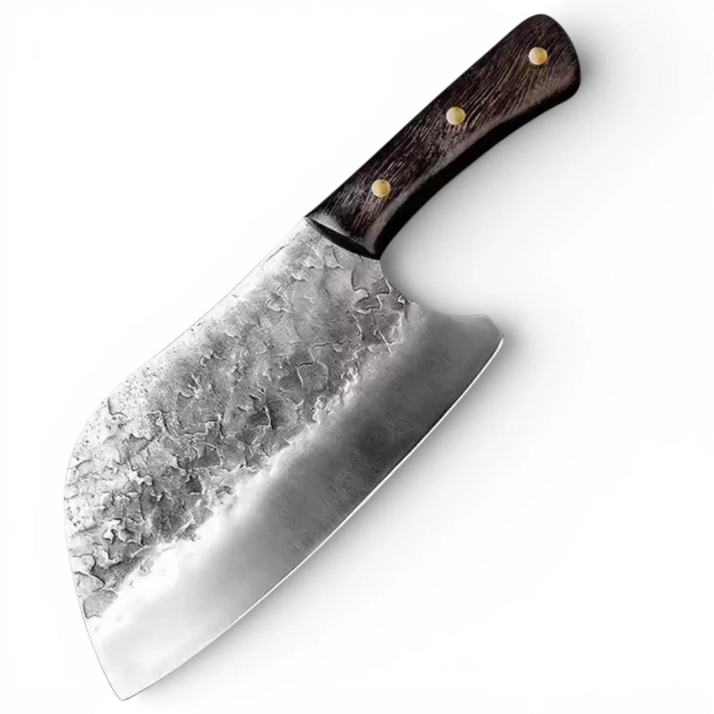 2-Piece 5Cr15MoV Knife Set | Meat Cleaver & 8” Butcher Knife | Hand Forged Style Kitchen Knives
